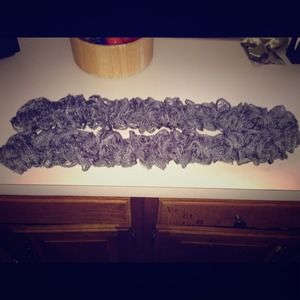 Handcrafted, brand new gray scarf.