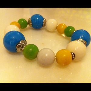Multi-colored Ceramic Bubble Bracelet