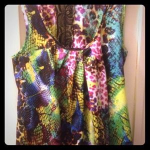 Multi colored sleeveless shirt bought from buckle