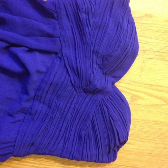 Strapless dark purple prom dress - Picture 2 of 3