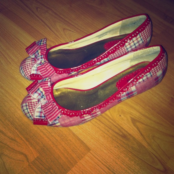 Plaid Wedged shoes
