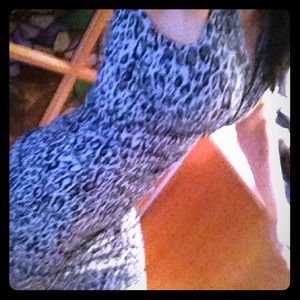 Animal print dress