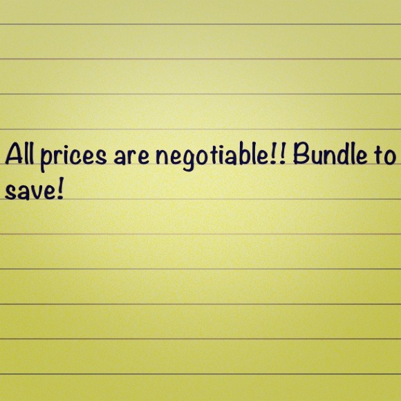 Negotiable prices