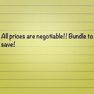 Negotiable prices