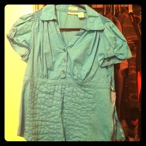 Teal blouse