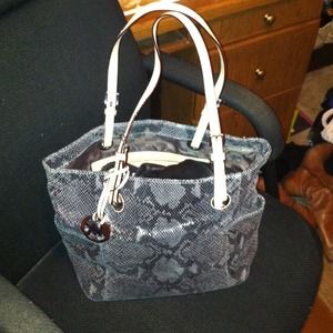 Michael kors snakeskin handbag