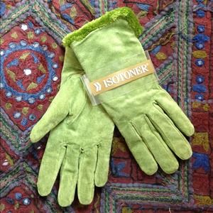 ISOTONER genuine leather suede gloves