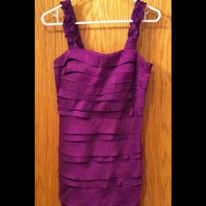 Signature Series purple ruffle dress