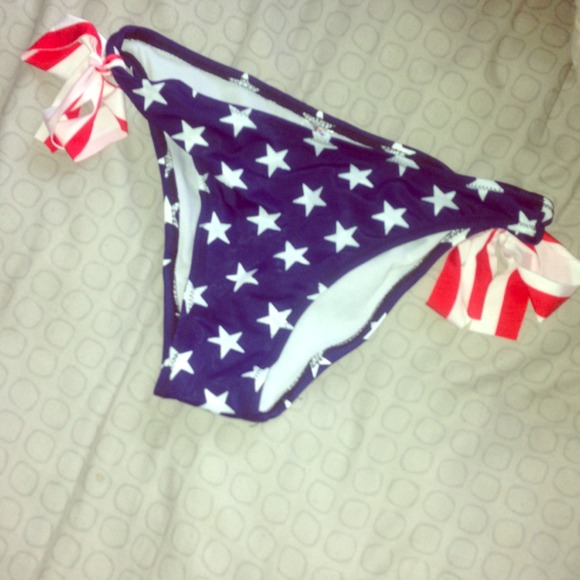 💥NWOT💥American Flag Bikini Bottom