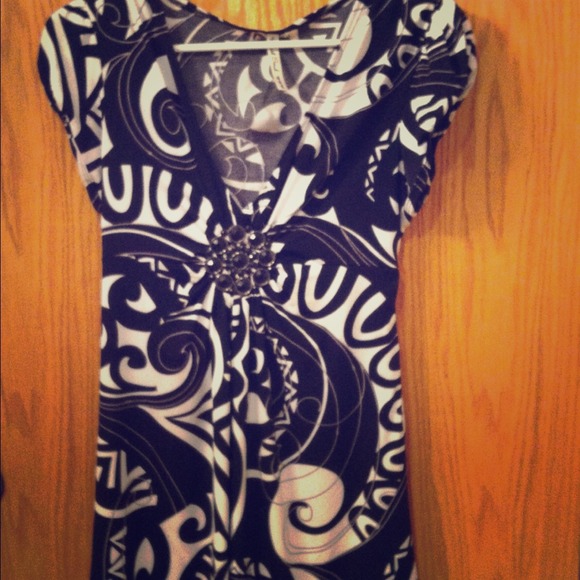 Black and white party dress