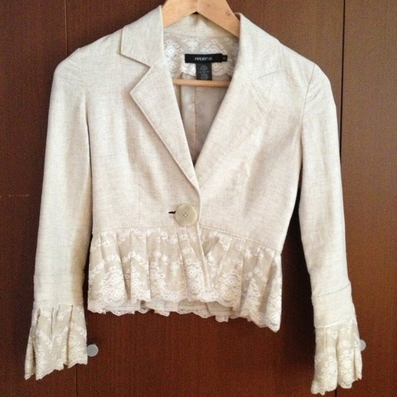 Reduced price Lace trim blazer