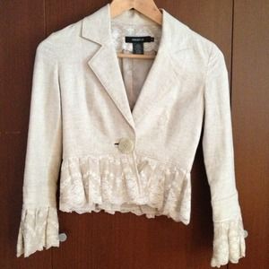 Reduced price Lace trim blazer