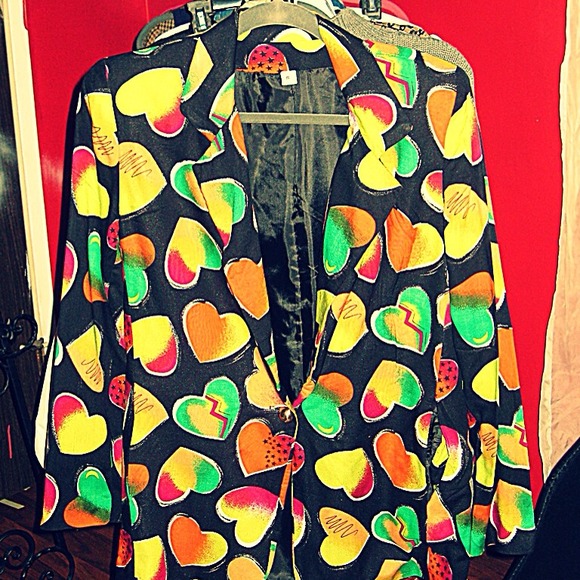 heart blazer size small