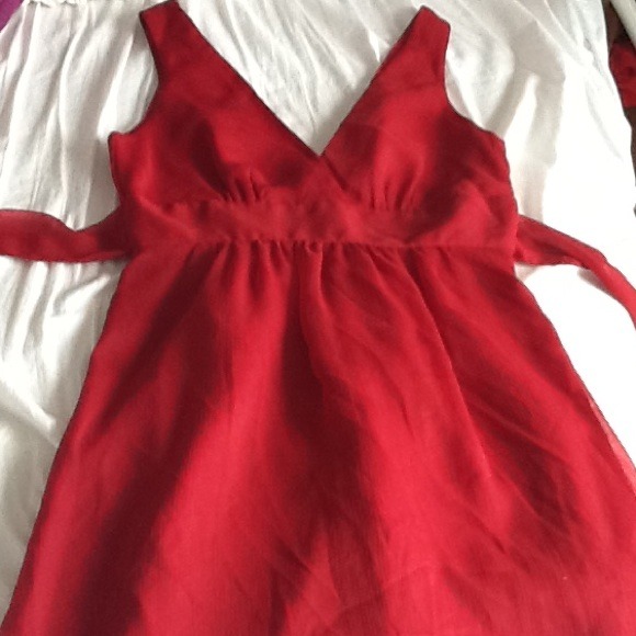 31. NWT red crepe dress