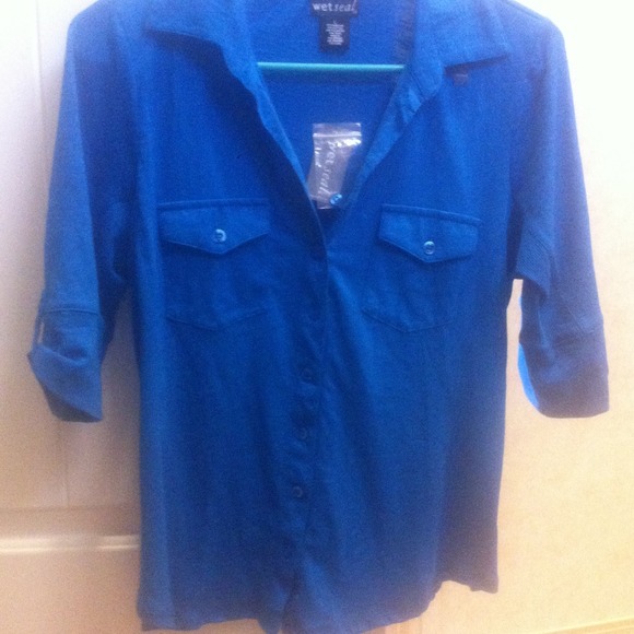 *SOLD*****Blue top from wet seal