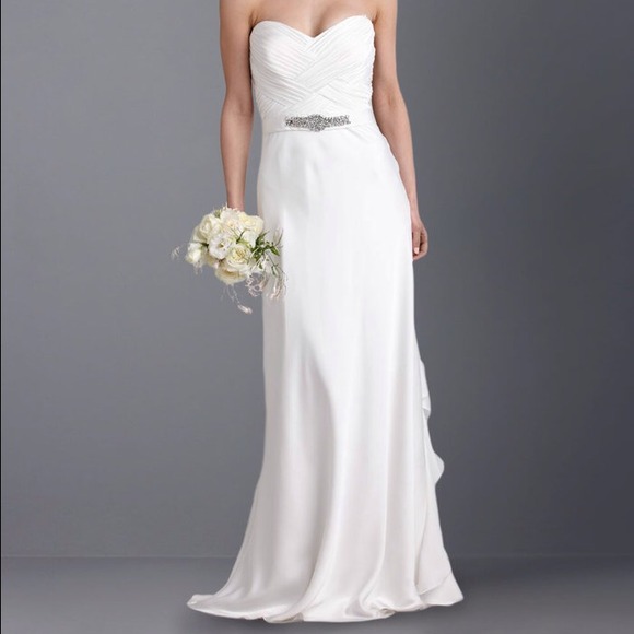 New with tags Silk ivory wedding/reception dress - Picture 1 of 4