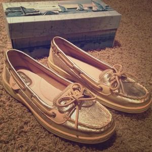Sperry Angelfish Gold Women's Boat Shoe