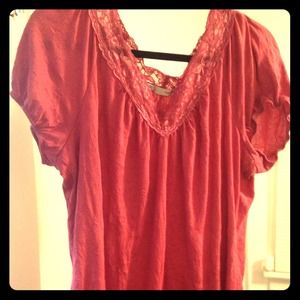 Maurice's top with lace sizes 2