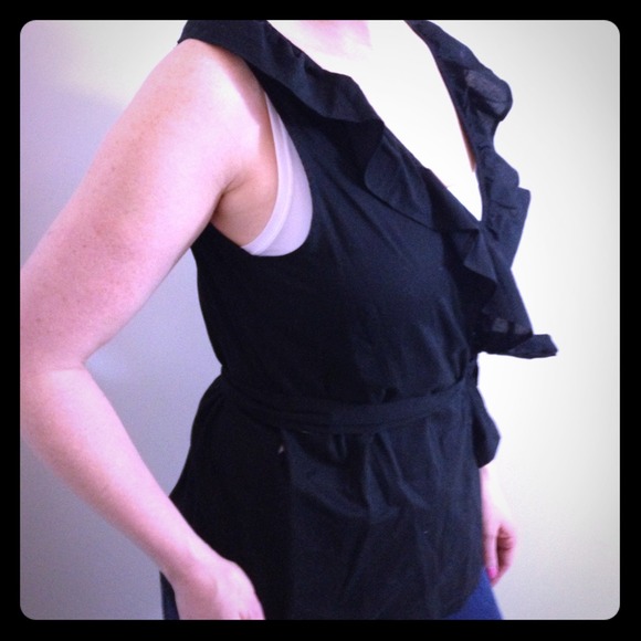 Wrap around black top