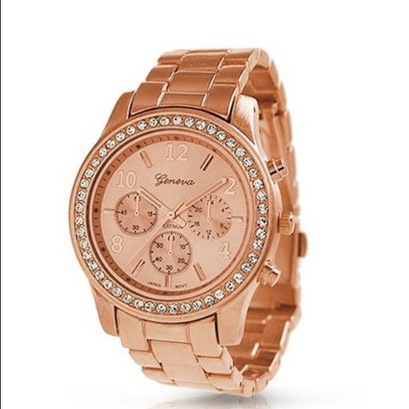 Rose gold watch