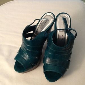 REDUCED Green Charlotte Russe strappy heels