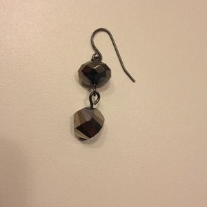 Silver stud earring