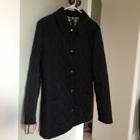 authentic burberry black jacket