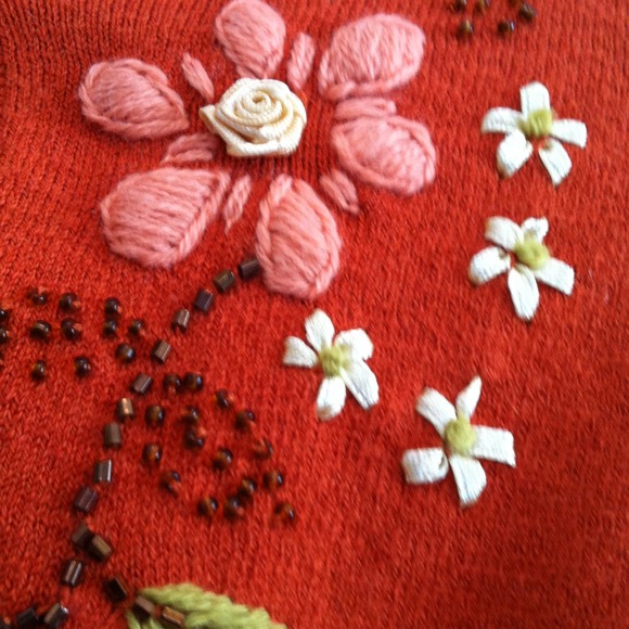 Guess Cashmere Embroidered Sweater - Picture 2 of 4