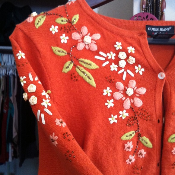 Guess Cashmere Embroidered Sweater - Picture 4 of 4