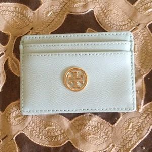 Authentic Tory Burch slim card case.