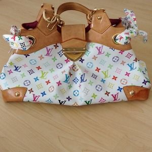 Louis Vuitton leather multicolor handbag, purse