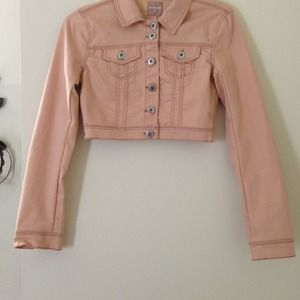 Light pink denim jacket