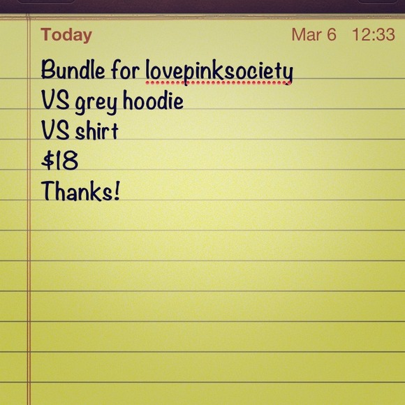 VS reserved for lovepinksociety