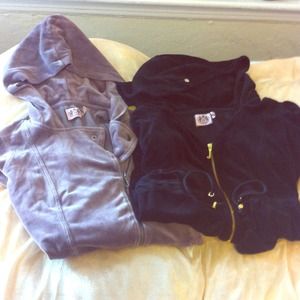 Juicy Couture Velour hooded Sweatshirt (Tan/gray)