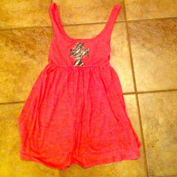 Tank with Cross and Rhinestones!