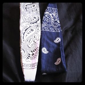 Bandana pattern head band bundle