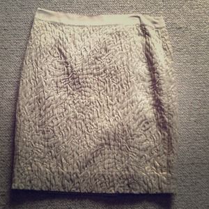 J.crew metallic pencil skirt