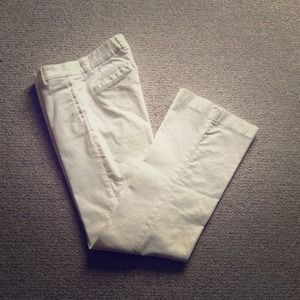 J.crew size 4 favorite fit white cords
