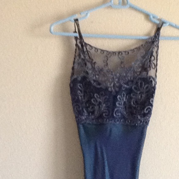 Blue evening dress