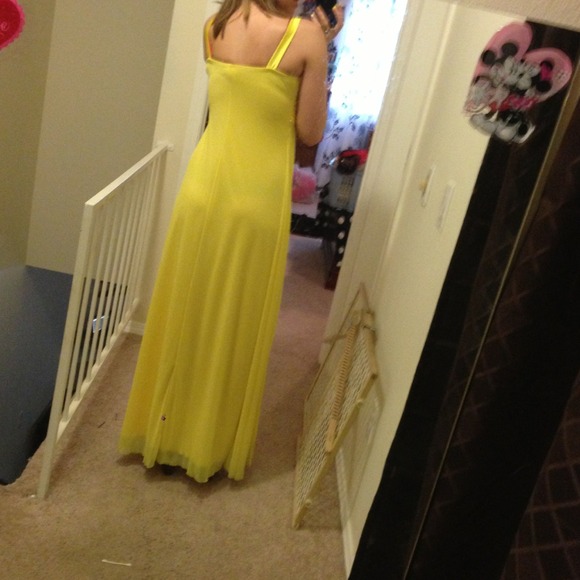 Yellow Prom Dress - Picture 3 of 4