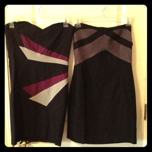 Strapless tight fit dresses