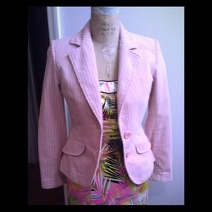 H&M pink corduroy blazer jacket. Size 4