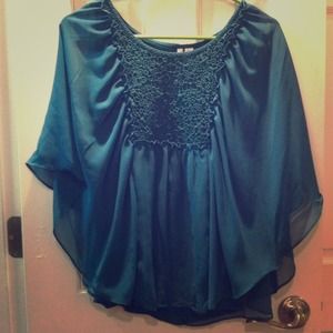 Teal flowing shirt ( Lauren Conrad )