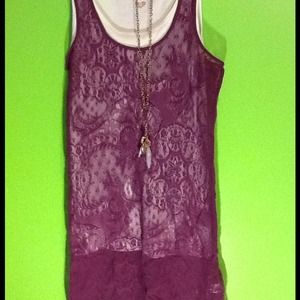 BP tank top! Pretty lace detail size m