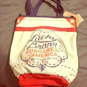 Authentic Lucky Brand canvas bag
