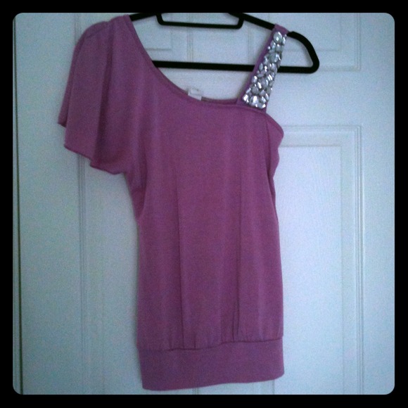 SOLD in bundle - off shoulder w/embelished strap
