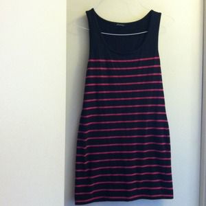 Dress/shirt black with pink strips sizeL