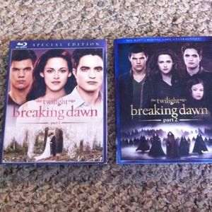 Breaking Dawn part 1 and 2 blue ray