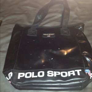 Authentic POLO SPORT Ralph Lauren vinyl tote