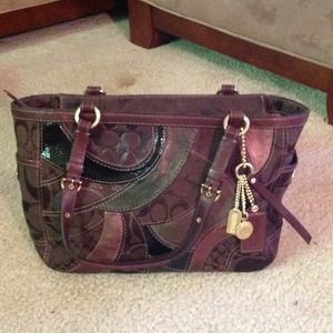 Coach Gallery Patchwork Mosaic Tote- Authentic